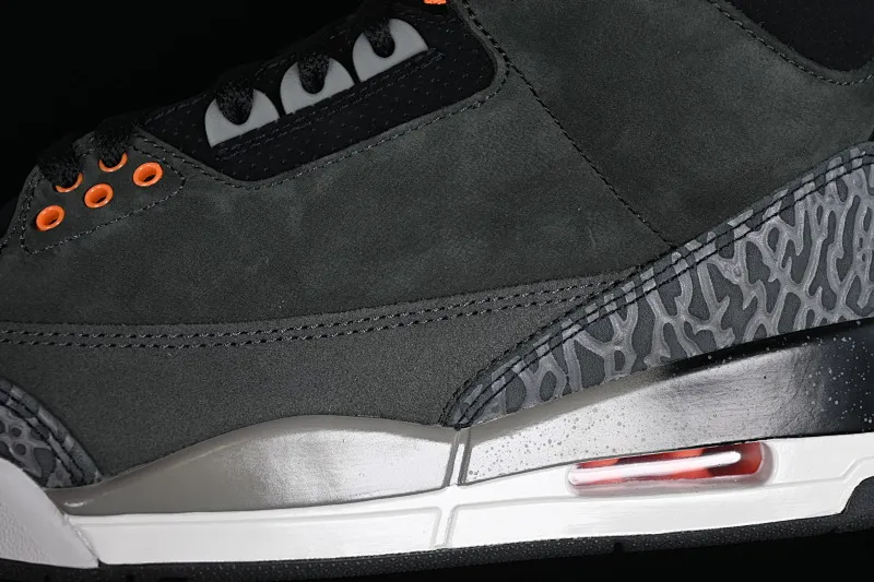 All categories Air Jordan Jordan series basketball shoes Air Jordan 3 foreign trade version Air Jordan 3 Retro "Fear" AJ3 Joe 3 fear dark gray CT8532-080